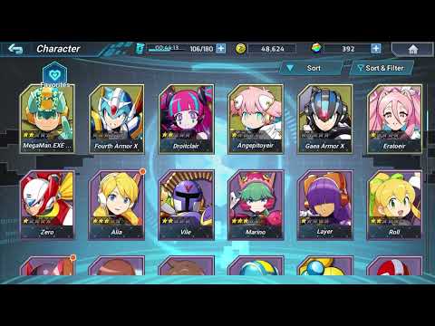 Megaman X Dive All units and Weapons so far pulled