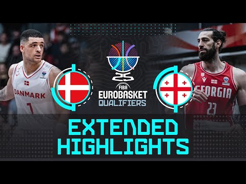 Denmark 🇩🇰 v Georgia 🇬🇪  | Extended Highlights | FIBA EuroBasket 2025 Qualifiers