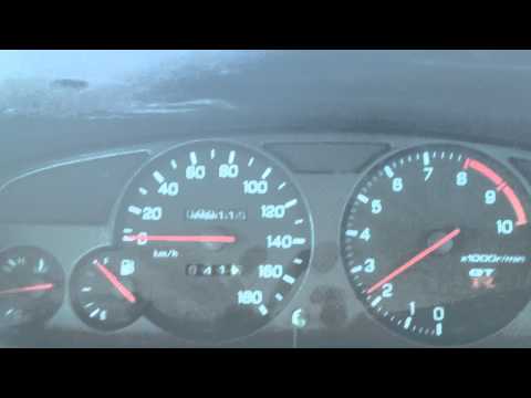Nissan skyline R33 GTR V-SPEC 0-100 acceleration (14,5 PSI)