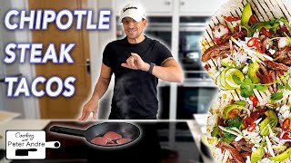 COOKING WITH PETER ANDRE | CHIPOTLE STEAK TACOS
