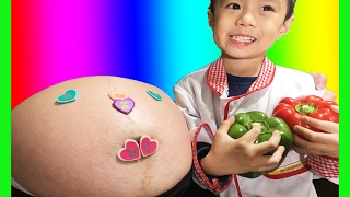 Learn Colors With Mommy Tummy Babies Toddlers, Bad Kid Learns Colors.  Colours and Lays Chips