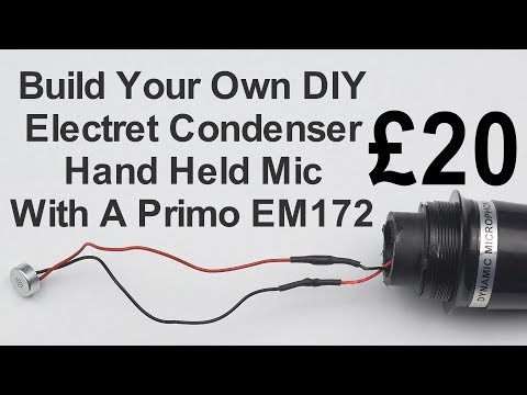 Easy Step By Step Tutorial - How To Build A DIY Primo EM172 Electret Condenser Hand Held Mic For £20