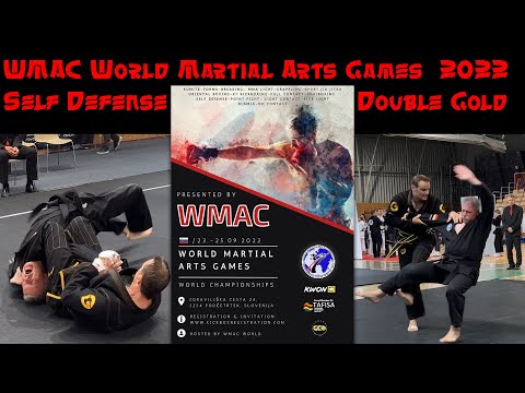 WMAC World Martial Arts Games 2022 Self Defense 2xGold