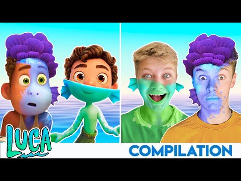 LUCA Sea Monster With ZERO BUDGET! Best of Disney Luca MOVIE PARODY By KJAR Crew!