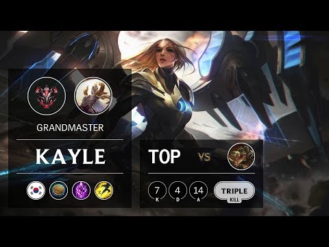 Kayle Top vs Renekton - KR Grandmaster Patch 9.11