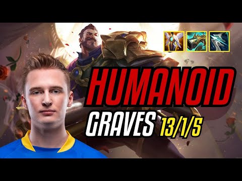 HUMANOID - GRAVES vs LILLIA Jungle - EUW Challenger - Patch 11.7
