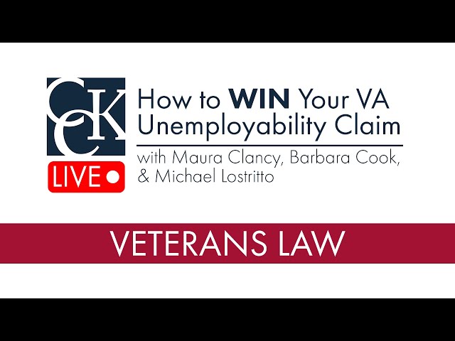 How to WIN Your VA Unemployability Claim