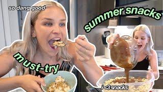 I TRIED MAKING FUN, EASY SUMMER SNACKS (as someone who simply cannot cook)