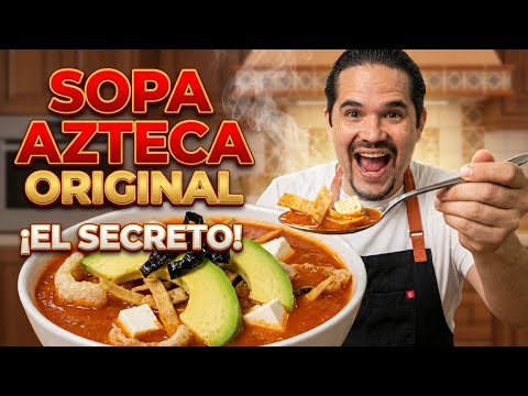 LA SOPA AZTECA DE TORTILLA QUE PIDEN EN TODOS LADOS