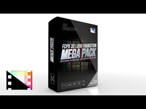 FCPX 3D Logo Transition Mega Pack - Huge Collection of 3D Logo Transition Tools - Pixel Film Studios