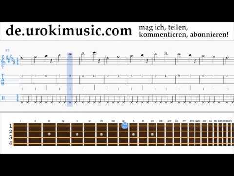 Banjo Lernen (Irischer Tenor) David Guetta, Justin Bieber - 2U Tabulatur Teil#1 Übungen um-i995