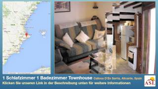 preview picture of video '1 Schlafzimmer 1 Badezimmer Townhouse zu verkaufen in Callosa D`En Sarria, Alicante, Spain'