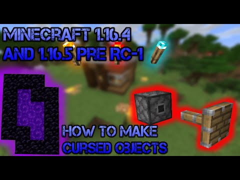 Minecraft Cursed Objects In Survival Vanilla! (PaperMC, Realms, Multiplayer) *NO DEBUG STICK*