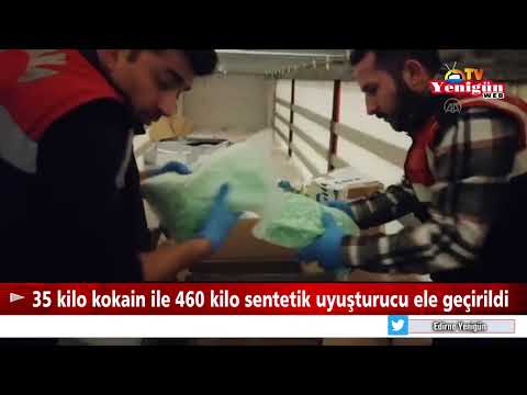 35 kilo kokain ile 460 kilo sentetik uyuşturucu ele geçirildi