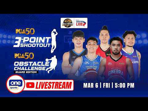 LIVE: OBSTACLE CHALLENGE & THREE-POINT SHOOTOUT | PBA 50 ALL-STAR WEEKEND | March 6, 2026