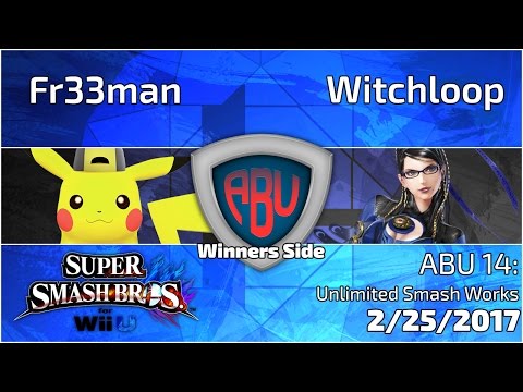ABU Monthly 14: Mr. Freeman (Pikachu) Vs. Witchloop (Bayonetta) - Smash 4 Singles Winners