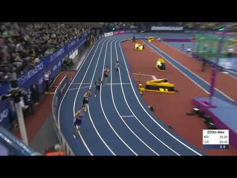 Krishawn Aiken takes 200m Bronze at British Indoor Champs 2025