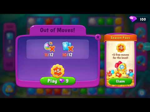 Fishdom Super Hard Level 9156 (with Double Lightning Booster and the Hammer) @choraelmin