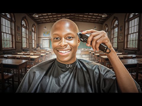 Getting a HAIRCUT During College Lectures 