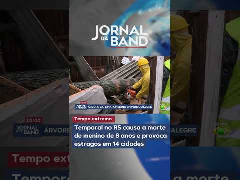 Temporal no RS causa a morte de menino de 8 anos e provoca estragos em 14 cidades