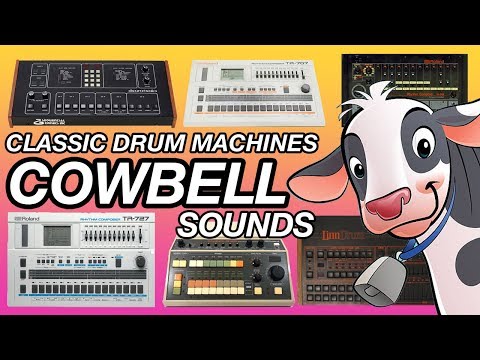 Classic drum machines and evolution of cowbell sound - Roland TR 808, TR 707, CR 8000, Linndrum