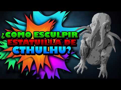 ¿Como esculpir una estatua de CTHULHU? | How to carve a statue of CTHULHU?