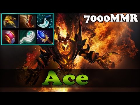 Ace 7000 MMR Plays Shadow Fiend - Ranked Gameplay - Dota 2