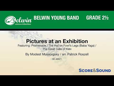 Pictures at an Exhibition, arr. Patrick Roszell – Score & Sound