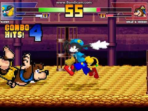 MUGEN battle #6480: Klonoa vs Banjo & Kazooie