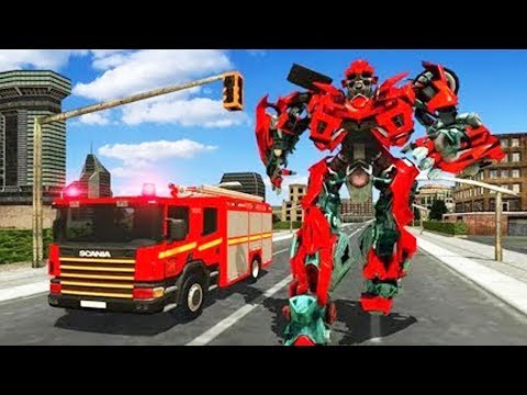 Fire Truck Real Robot Transformation: Robot Wars | Android Gameplay | Friction Games