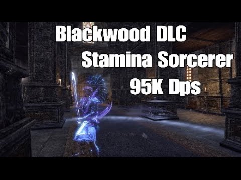 Eso Stamina Sorcerer 95K Dps Blackwood DLC