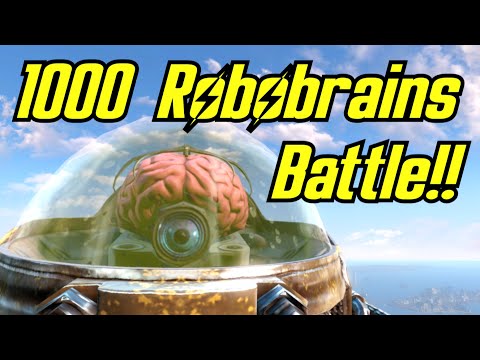 Fallout 4 Battle: 1000 Robobrains of Automatron VS The Brotherhood of Steel