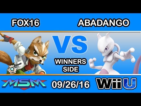 MSM 67 - Fox16 (Fox) Vs. Abadango (Mewtwo) Winners Side - Smash Wii U