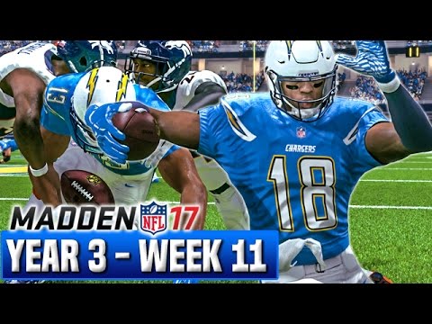 Madden 17 Chargers Franchise Mode Year 3 - Week 11 vs Broncos | Ep.58