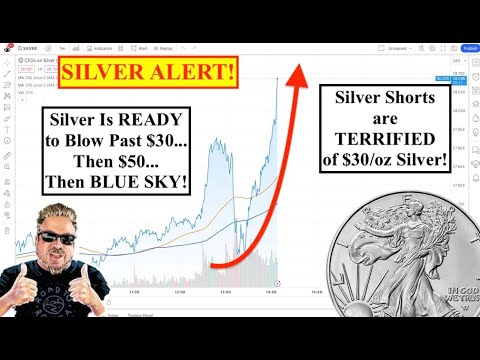 SILVER ALERT! Silver Is READY to Blow Past $30/oz...Then $50/oz...Then BLUE SKY! (Bix Weir)