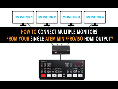 How to display HDMI out to multiple monitors from a single ATEM MINI/PRO/ISO hdmi output?