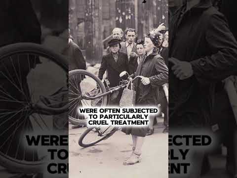 How did Soviet soldiers deal with German female prisoners?