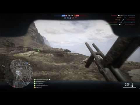 BF1 Gameplay - 71 Kills 1 Death - Sentry Kit Villar Perosa - Monte Grappa