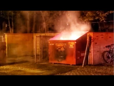 Lag Ba'Omer Dumpster Fire in Monsey, NY