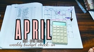 weekly budget check-in for week 2 of April (new budget for week 3)