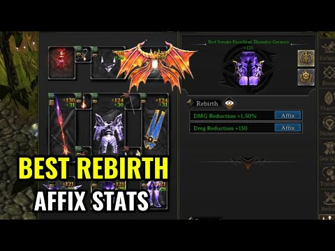 MU NEW DAWN | BEST REBIRTH AFFIX STATS TO USE FOR YOUR GEARS