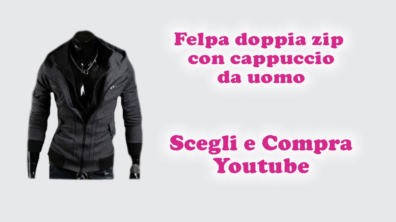 Felpa doppia zip da uomo: scopri la nuova collezione!