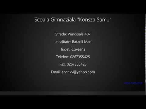 Scoala Gimnaziala "Konsza Samu" Batanii Mari