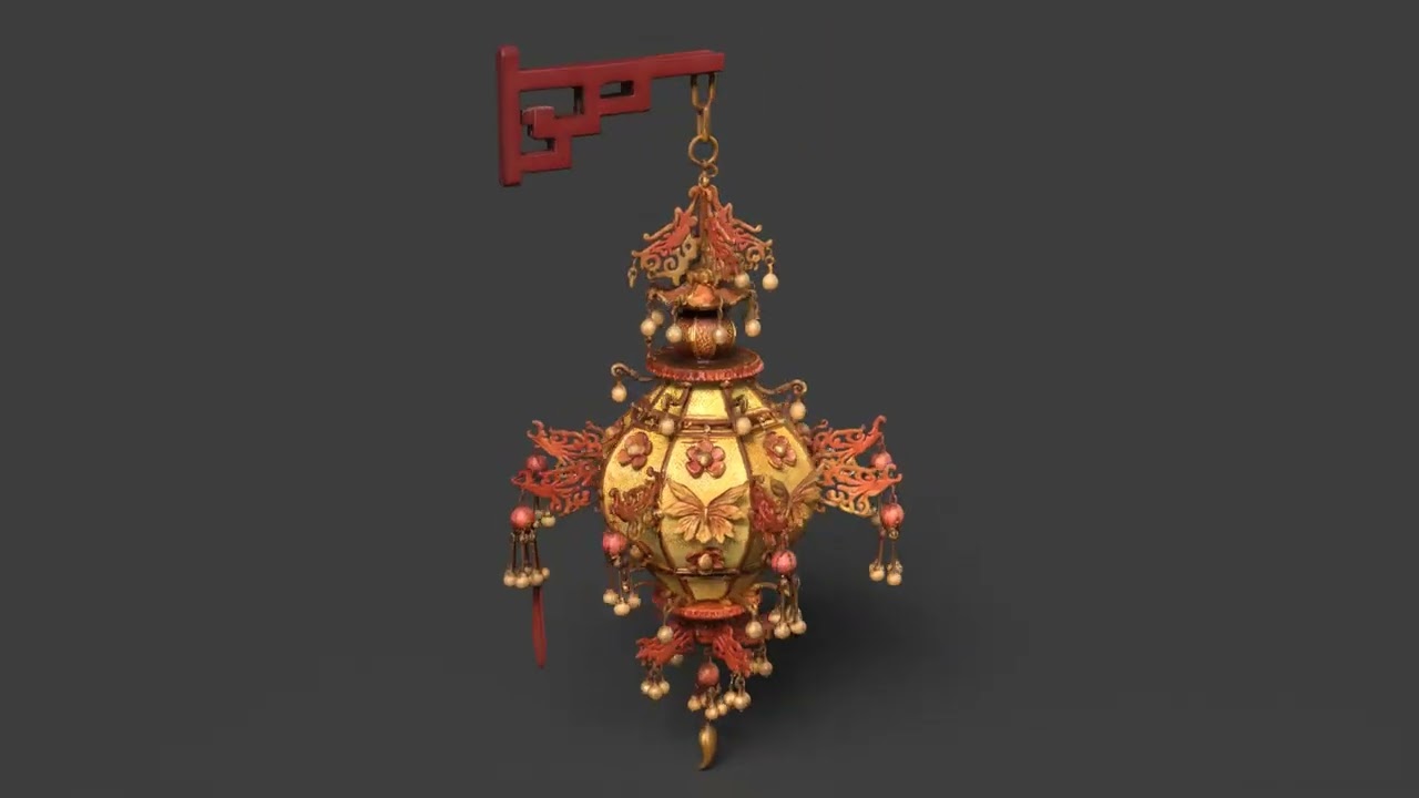 Chinese Royal Palace Lantern 3D Model