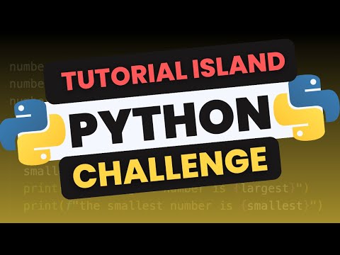 Super Simple Python Challenge Tutorial Island Mode