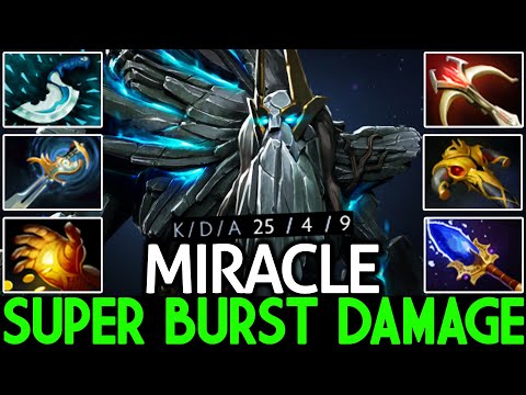 MIRACLE [Tiny] Super Burst Damage Instant Kill Dota 2