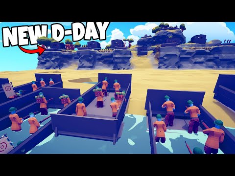 New TABS D-DAY Beach Invasion Map in NEW UPDATE! - Totally Accurate Battle Simulator