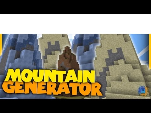 (PC) (HD) (NO MODE) Minecraft : Command block Mountain Terrain (TUTO)