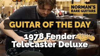 Video thumbnail for Guitar of the Day: 1978 Fender Telecaster Deluxe Black | Norman's Rare Guitars by Normans Rare Guitars