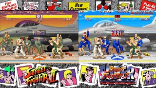 Arcade Super street fighter 2 vs Street fighter 2 Champion edition